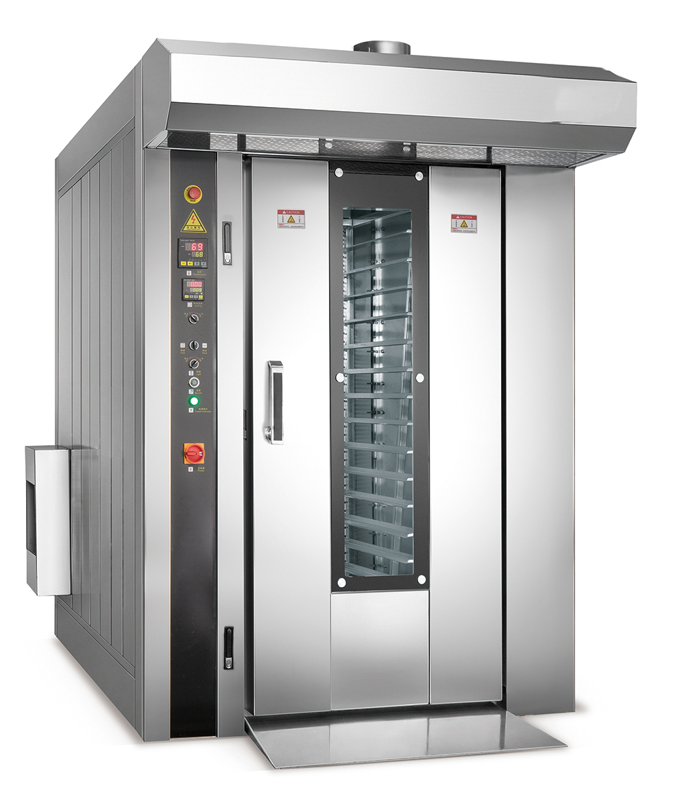 Rotary Bakery Oven - 業務用電気回転式オーブン、ガス熱処理、業務用ピザベーカリー、キャスター付きカウンターオーブン