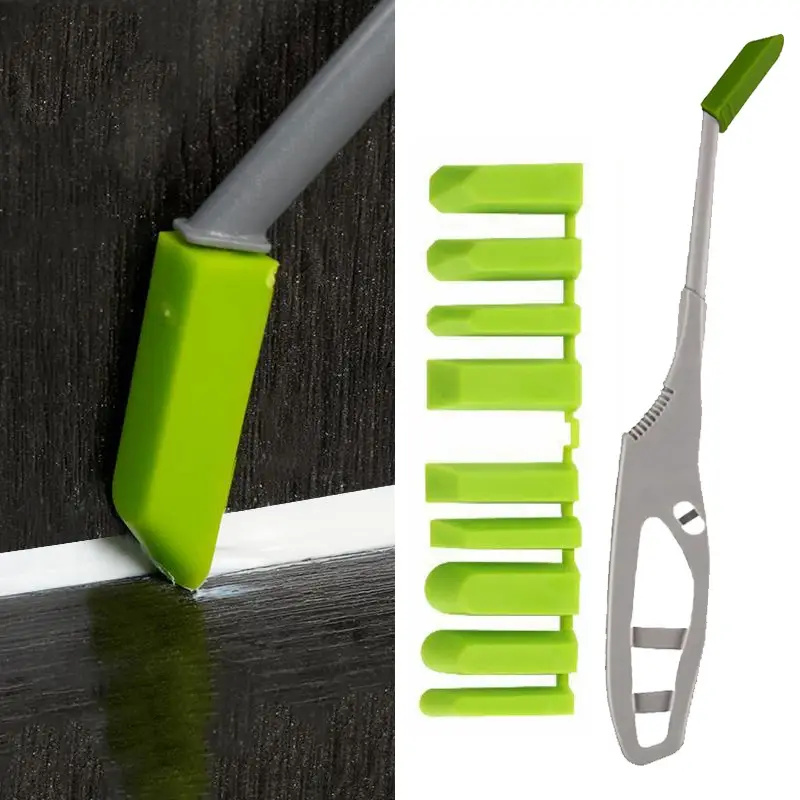 Commercial Kitchen Knife Set - 多角度シーラントスクレーパー プラスチック製アングルジョイント充填ツール タイル目地除去スクレーパー キッチン床タイル目地充填キット