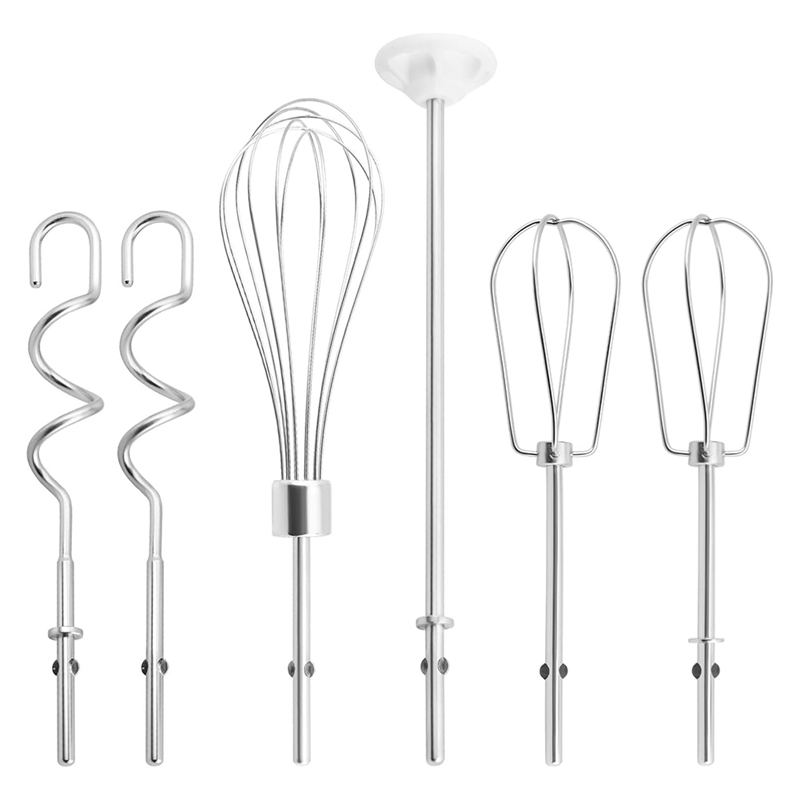 Commercial Kitchenaid - ステンレス鋼ハンドミキサーアタッチメント、ビーター、泡立て器、ブレンディングロッド、生地フック、キッチンエイド用アクセサリー