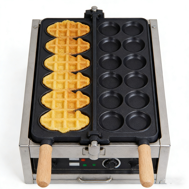 Waffle Maker Commercial - 業務用・商業用カスタマイズチーズ金貨型電気ノンスティックワッフルアイロン、カスタムロゴ入りワッフルメーカー、屋外・屋内用