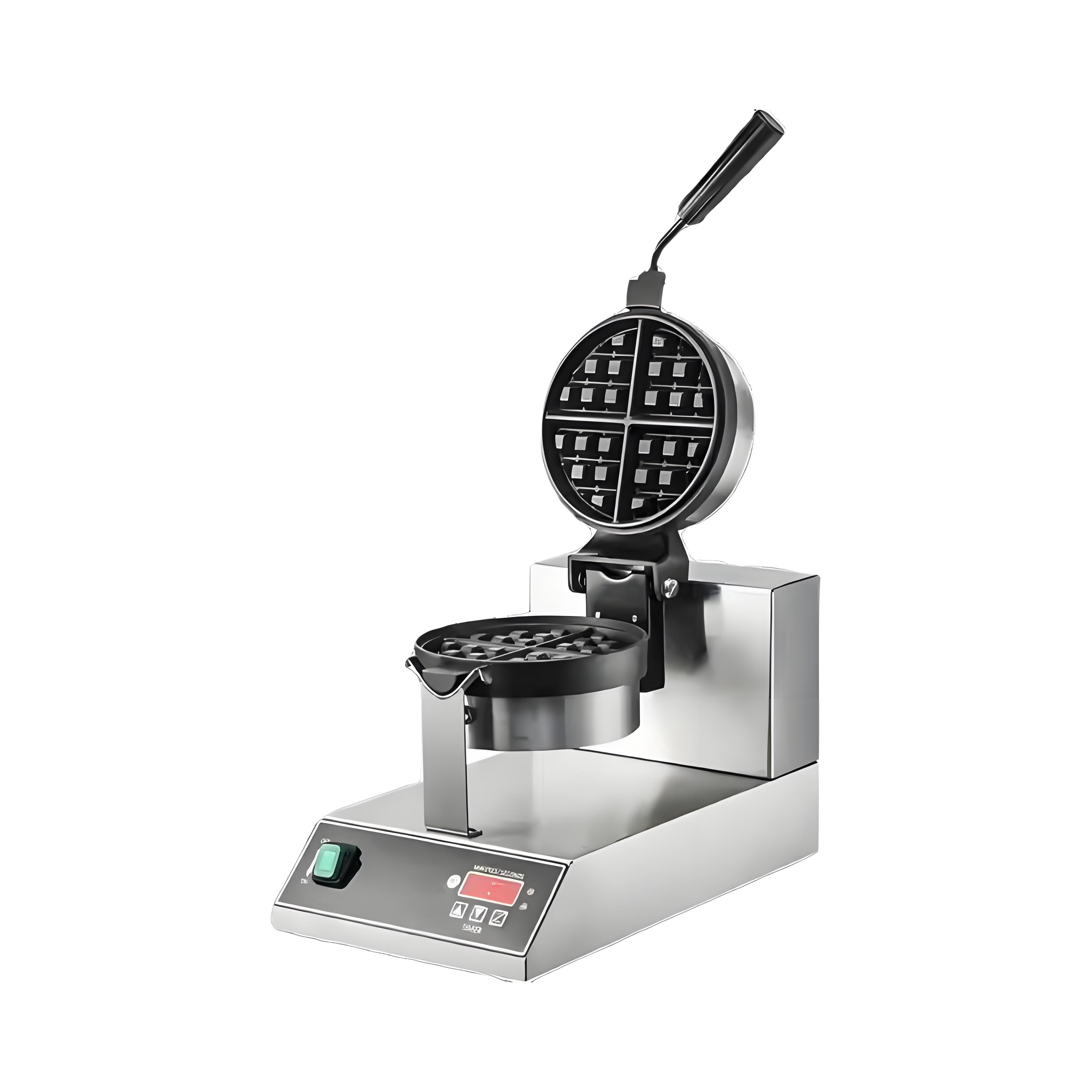 Waffle Maker Commercial - 食品調理器具 業務用ワッフルメーカー 電気式ノンスティックマフィンメーカー/ワッフルマシン/回転式ワッフルベーカー スナックレストラン用