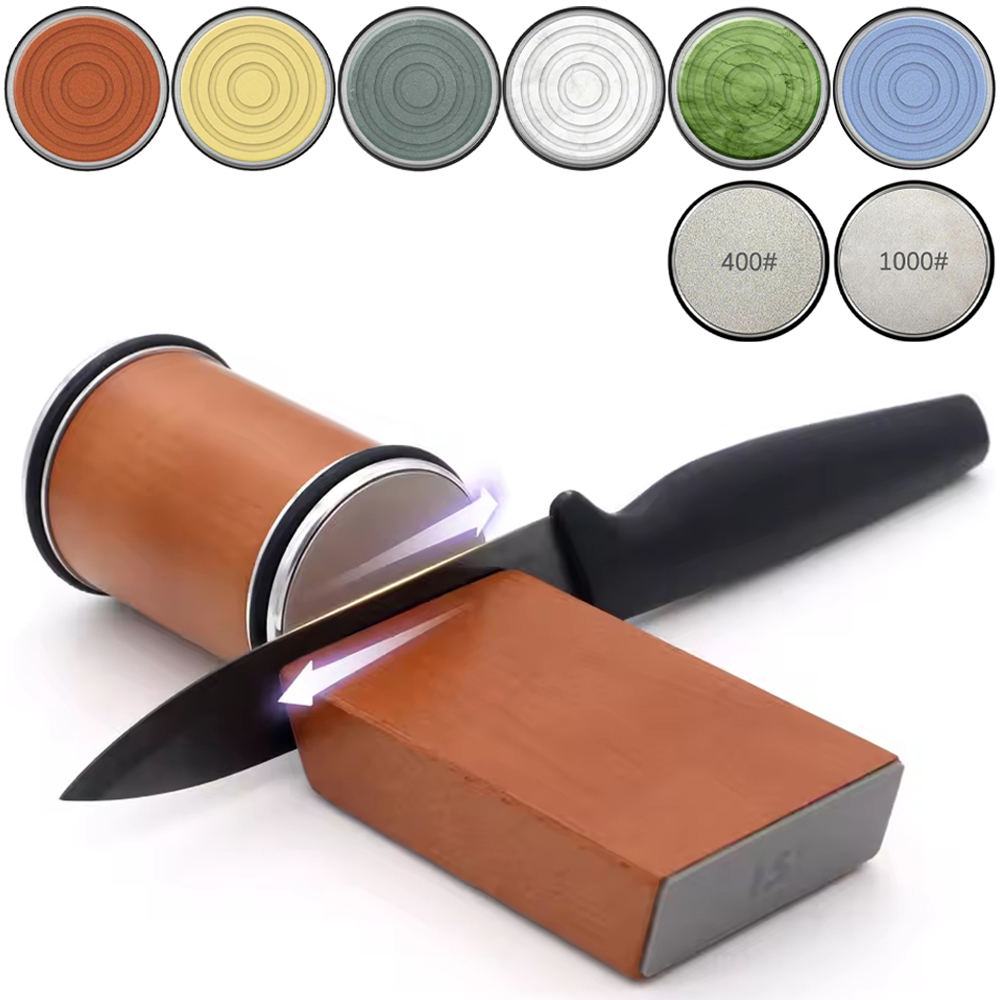 Commercial Kitchen Knife Set - ローリングナイフシャープナー ストレートエッジナイフシャープナーキット用 15/20 ° 包丁砥石セット用度磁気角度