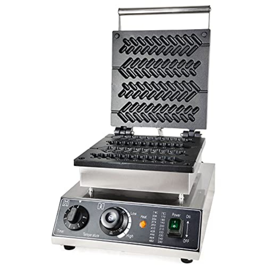 Waffle Maker Commercial - 業務用ワッフルホットドッグマシン4個入りノンスティック電気コーンドッグメーカー家庭用業務用コーンホットドッグマシン