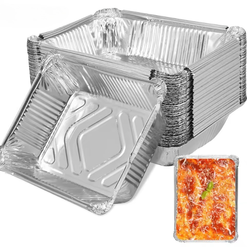 Commercial Kitchen Pans - 20/40 個アルミ箔トレイノンスティックベーキングパン食品グレードバーベキューボウルエアフライヤーオーブンベーキング調理キッチンツール