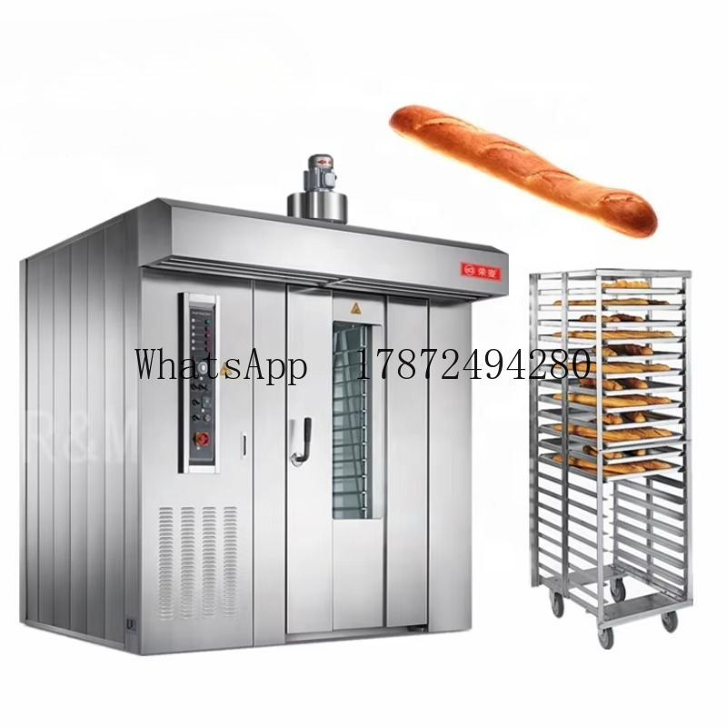 Rotary Bakery Oven - ディーゼル電気式業務用回転オーブン、パン焼き用、イタリア製業務用8/16/32/64段ラック回転オーブン
