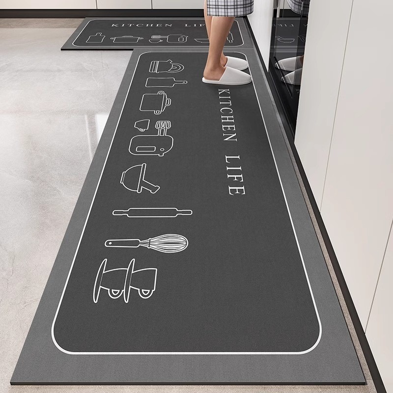 キッチンラグ キッチン専用カーペット 防水・油汚れ防止 ビニ - Commercial Kitchen Vinyl review and price