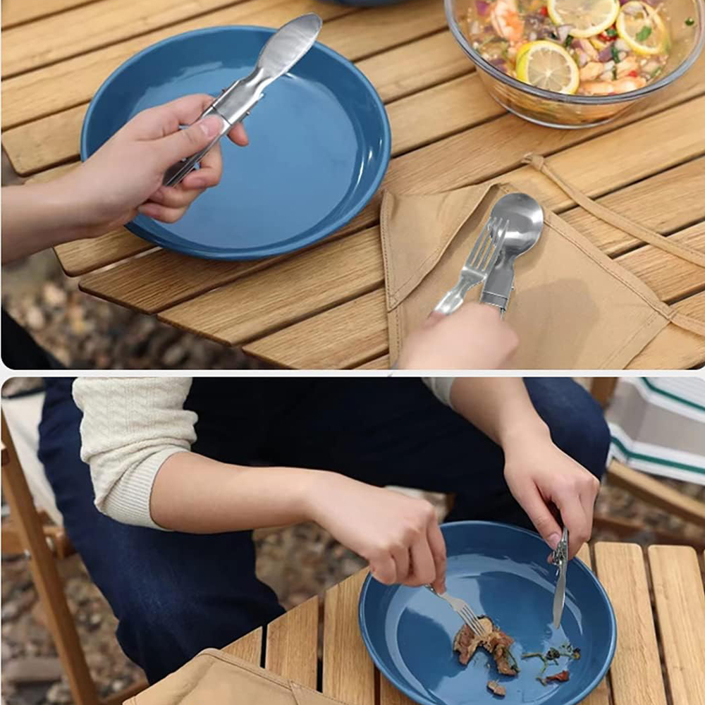 キャンプ用食器セット ステンレス製キッチンアクセサリー スプ - Commercial Kitchen Knife Set review and price