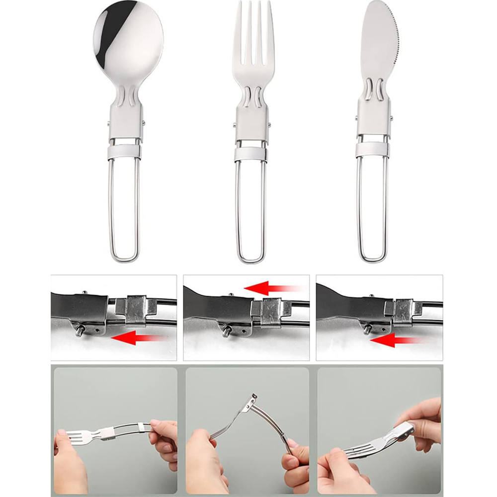 キャンプ用食器セット ステンレス製キッチンアクセサリー スプ - Commercial Kitchen Knife Set review and price