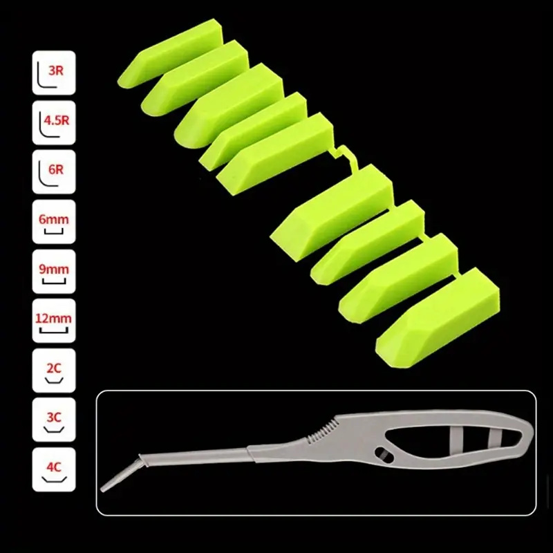 多角度シーラントスクレーパー プラスチック製アングルジョイン - Commercial Kitchen Knife Set review and price
