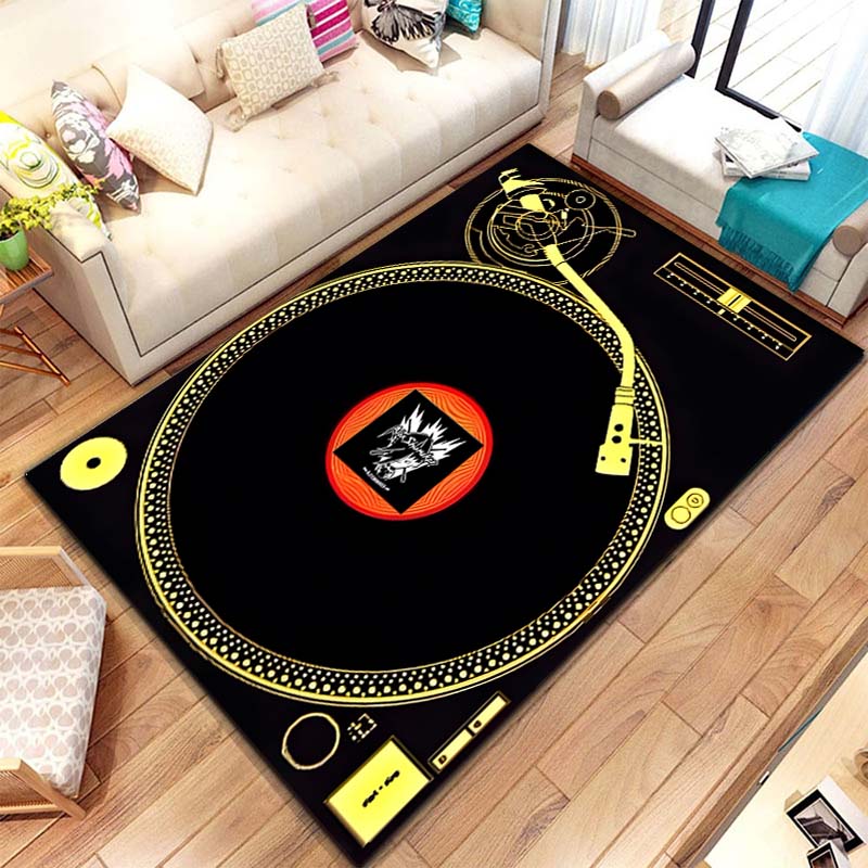 音楽ビニールディスクプレーヤーパターンラグカーペット寝室リビ - Commercial Kitchen Vinyl review and price
