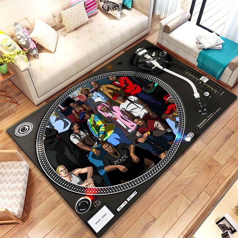 音楽ビニールディスクプレーヤーパターンラグカーペット寝室リビ - Commercial Kitchen Vinyl review and price