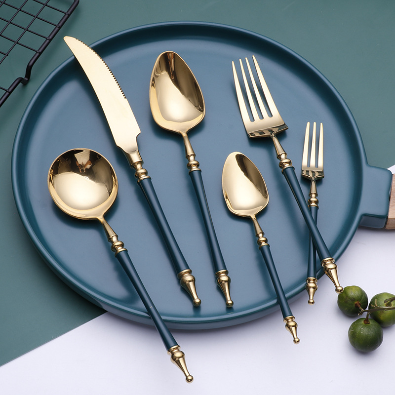 ステンレス鋼カトラリーセット、西洋ローマのコラムナイフ、フォ - Commercial Kitchen Knife Set review and price