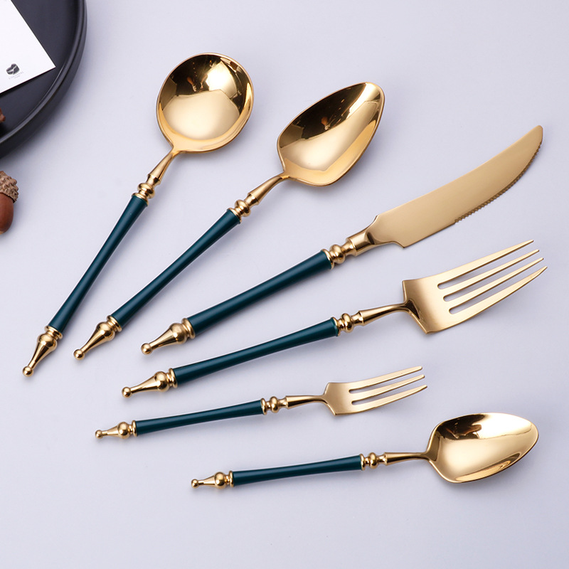 ステンレス鋼カトラリーセット、西洋ローマのコラムナイフ、フォ - Commercial Kitchen Knife Set review and price
