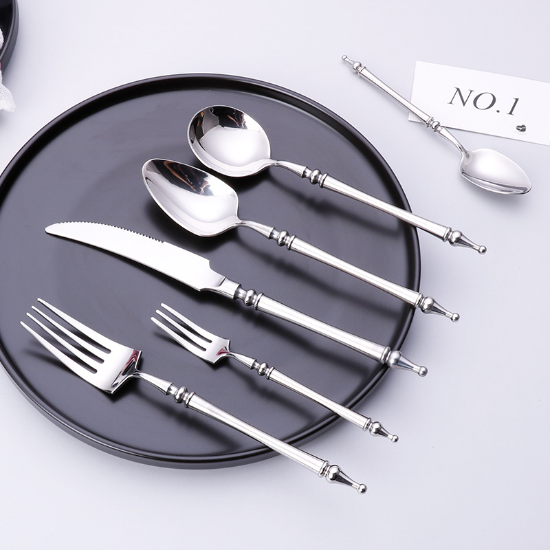ステンレス鋼カトラリーセット、西洋ローマのコラムナイフ、フォ - Commercial Kitchen Knife Set review and price
