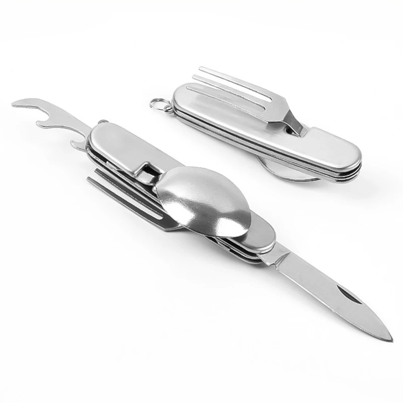 キャンプ食器セットステンレス鋼折りたたみフォークスプーンナイ - Commercial Kitchen Knife Set review and price