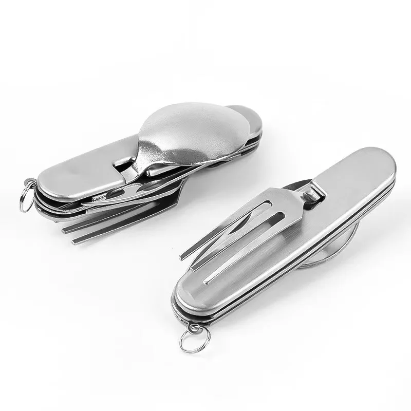 キャンプ食器セットステンレス鋼折りたたみフォークスプーンナイ - Commercial Kitchen Knife Set review and price