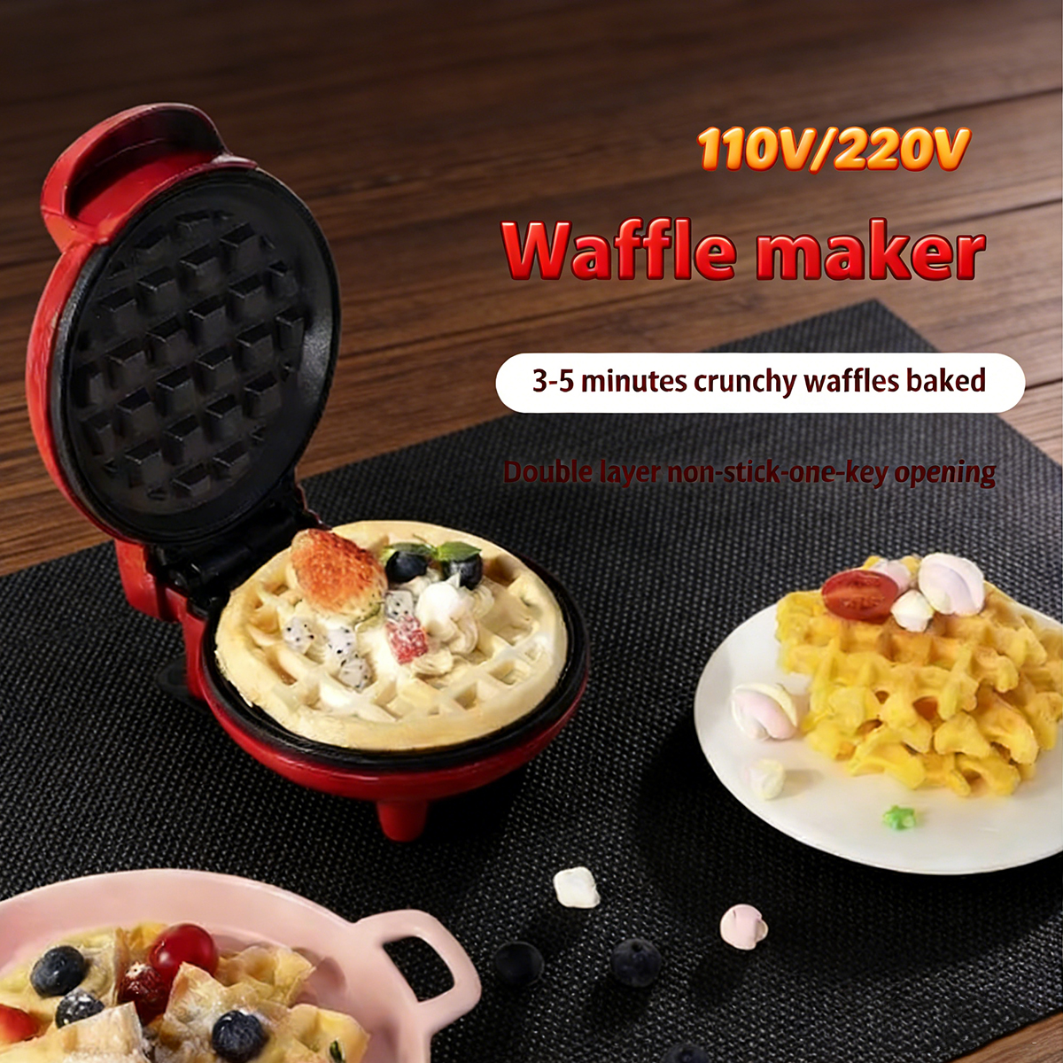 サンドイッチケーキベーキングトレイ、家庭用朝食用電気ベーキン - Waffle Maker Commercial review and price