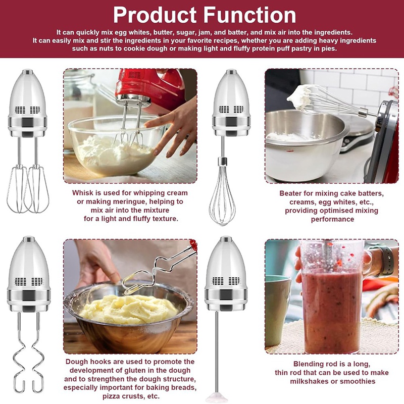 ステンレス鋼ハンドミキサーアタッチメント、ビーター、泡立て器 - Commercial Kitchenaid review and price