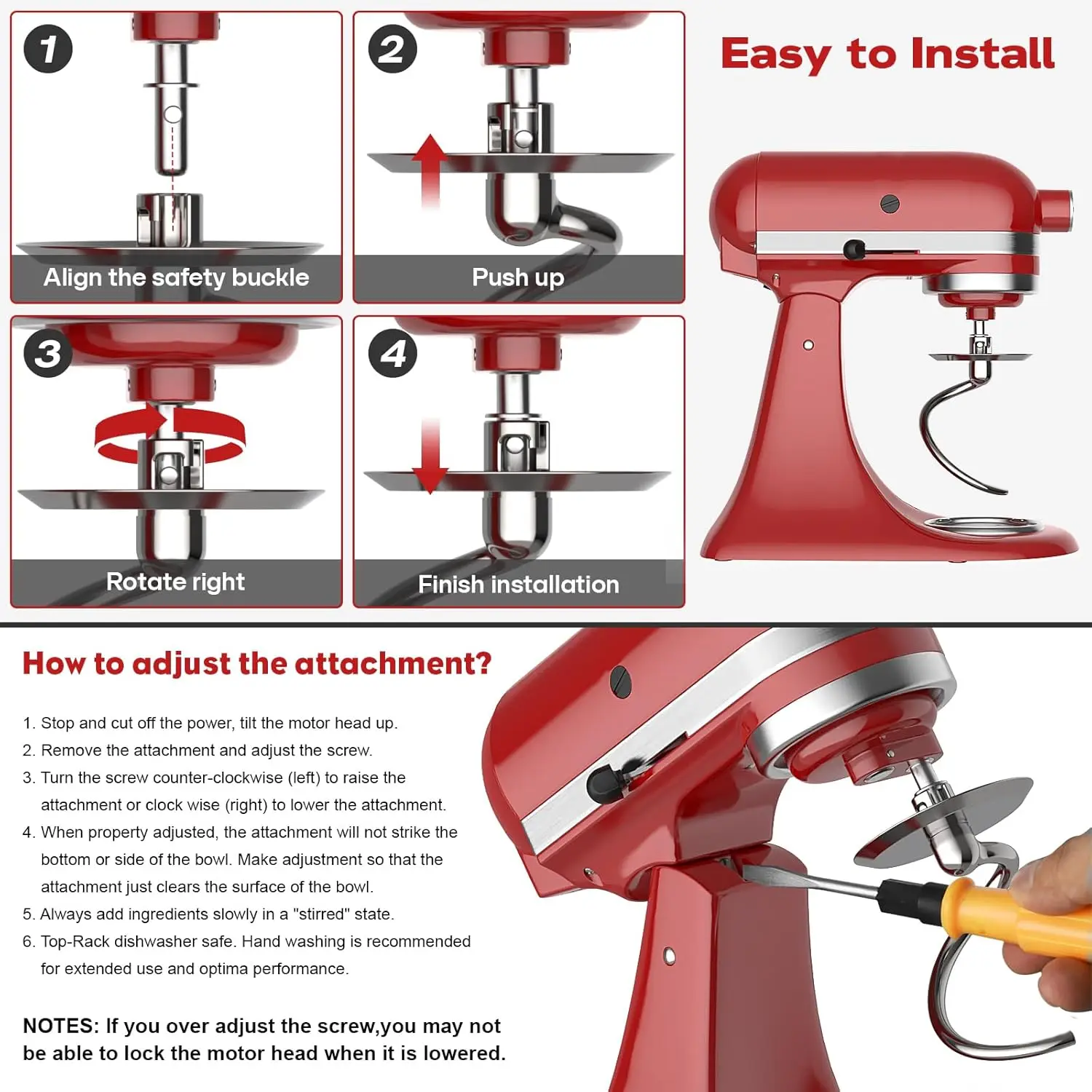 スパイラルサワードフック,台所用品のサポート,チルトヘッドア - Commercial Kitchenaid review and price