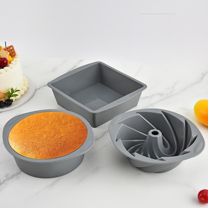 シリコン製スクエア4個型ケーキパン、ノンスティックブラウニー - Commercial Kitchen Pans review and price