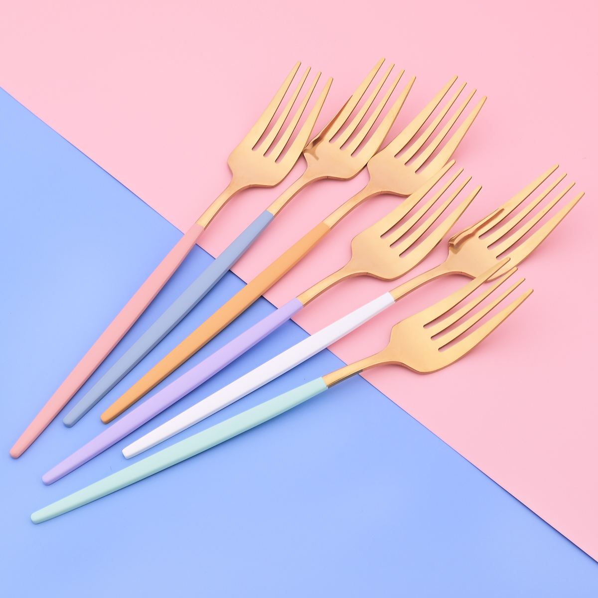 新しい 24 個ミックスカラー食器セットステンレス鋼カトラリ - Commercial Kitchen Knife Set review and price