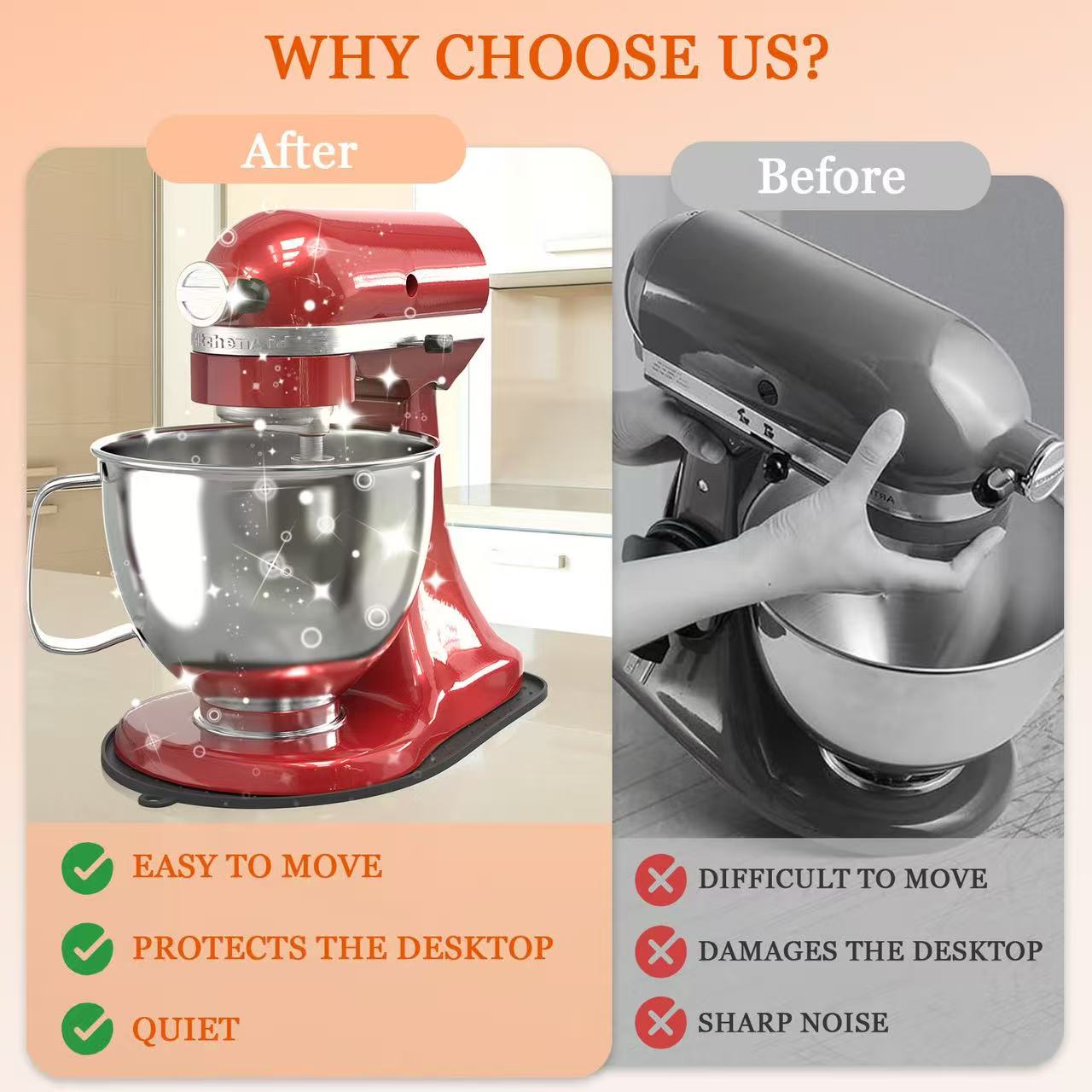 シリコン製スライディングマット キッチンエイドスタンドミキサ - Commercial Kitchenaid review and price
