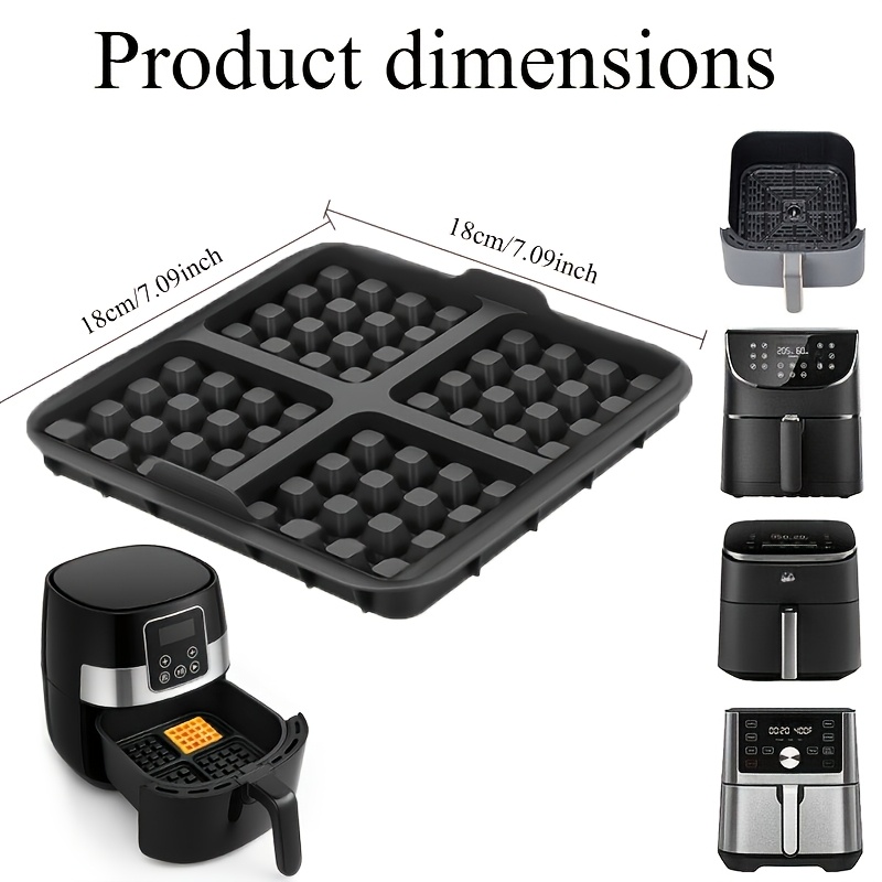 正方形ワッフル型、ノンスティックエアフライヤー用ベーキングパ - Commercial Kitchen Pans review and price