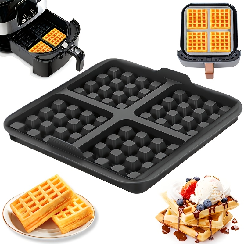 正方形ワッフル型、ノンスティックエアフライヤー用ベーキングパ - Commercial Kitchen Pans review and price