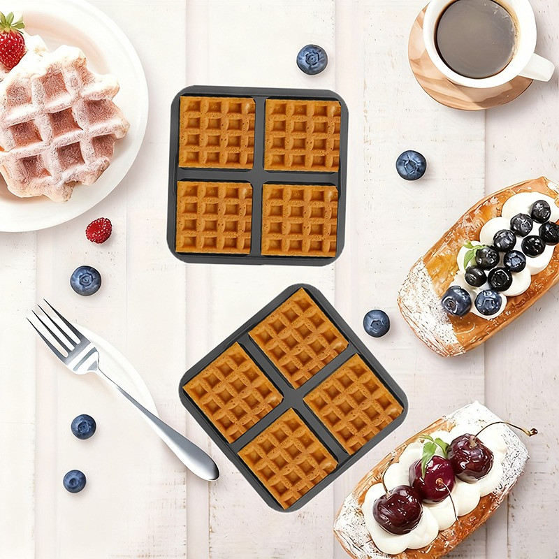 正方形ワッフル型、ノンスティックエアフライヤー用ベーキングパ - Commercial Kitchen Pans review and price