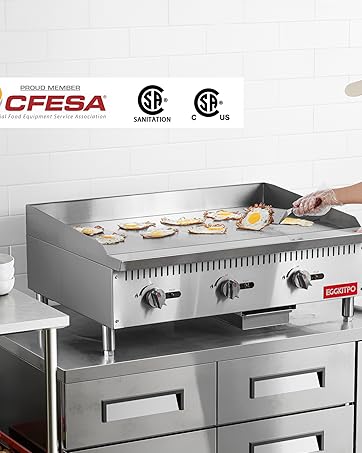 業務用厨房機器 電気・ガス式 フラットボトム フライパン グ - Commercial Kitchen Pans review and price