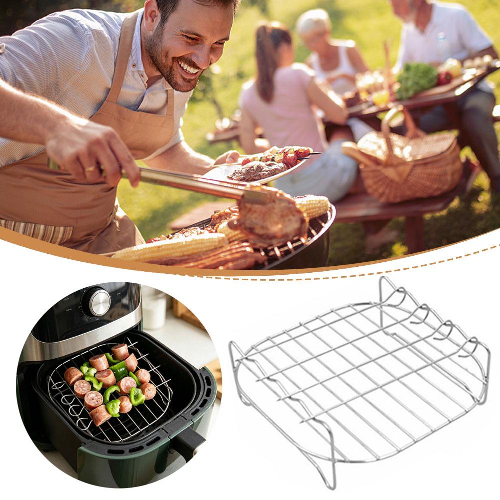 エアフライヤー スクエアグリル ステンレススチール、バーベキ - Commercial Kitchen Pans review and price