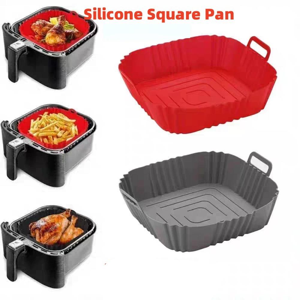 再利用可能なエアフライヤーパンライナーアクセサリーシリコンエ - Commercial Kitchen Pans review and price