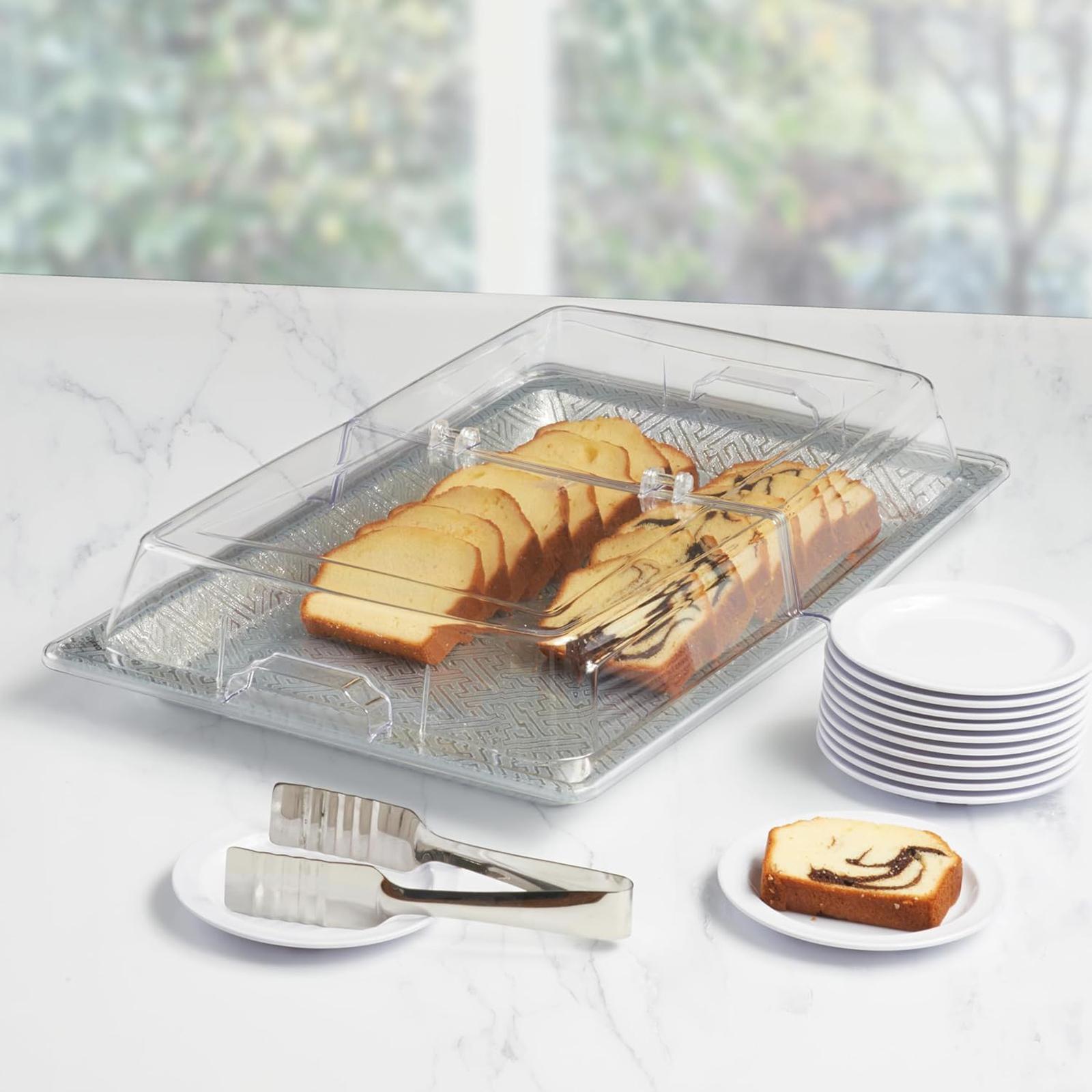 ステンレス製フードドーム、ヒンジ付き蓋、お手入れ簡単、多用途 - Commercial Kitchen Pans review and price