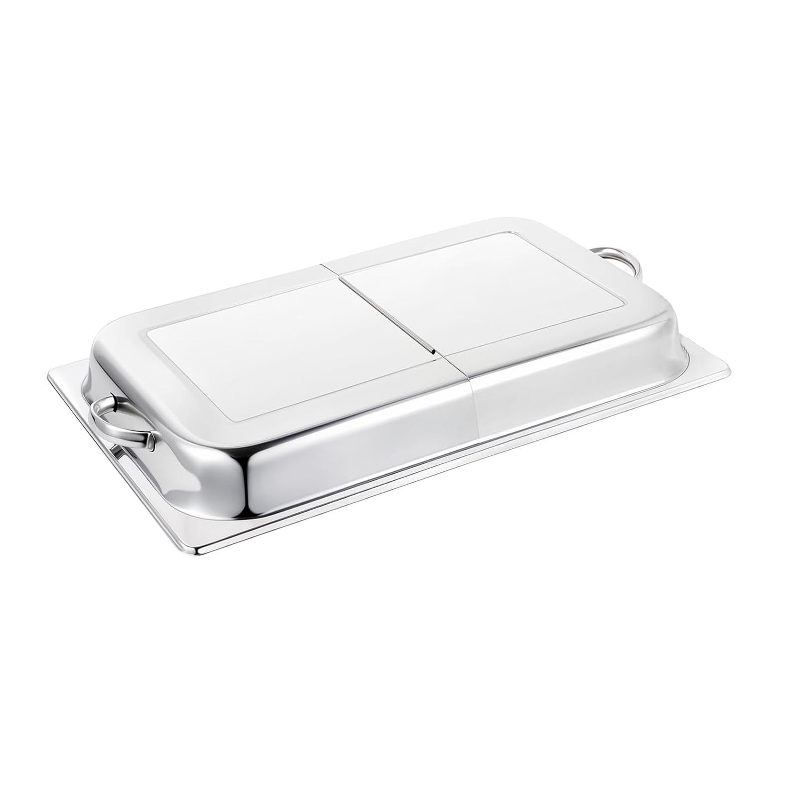 ステンレス製フードドーム、ヒンジ付き蓋、お手入れ簡単、多用途 - Commercial Kitchen Pans review and price