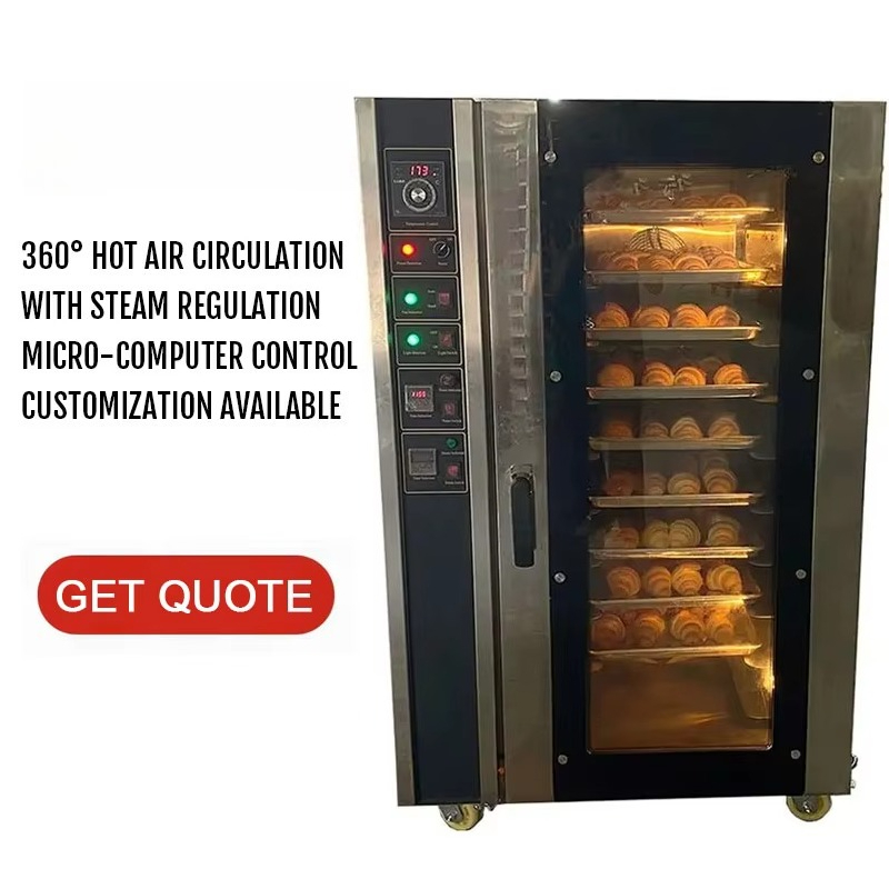 5段、8段、10段、12段の業務用回転式オーブン、ベーカリー - Rotary Bakery Oven review and price