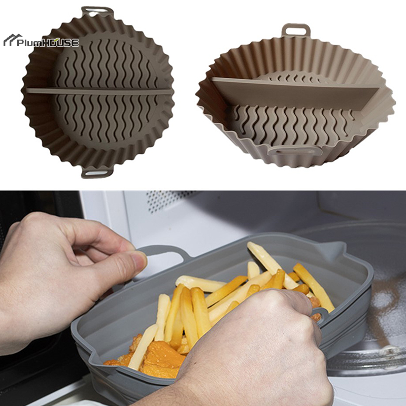 シリコンエアフライヤーオーブンベーキングトレイ、ピザ、フライ - Commercial Kitchen Pans review and price