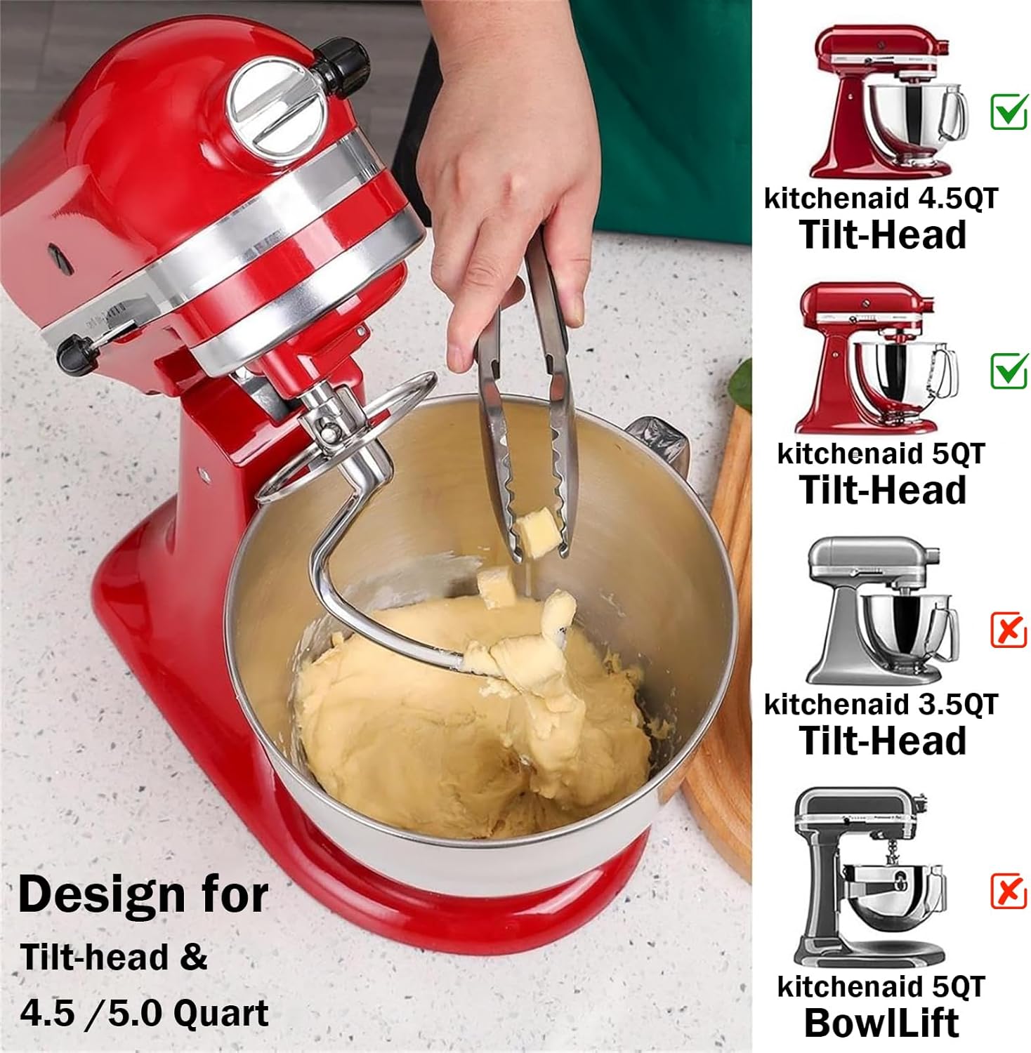 キッチンエイド4.5～5クォートティルトヘッドスタンドミキサ - Commercial Kitchenaid review and price
