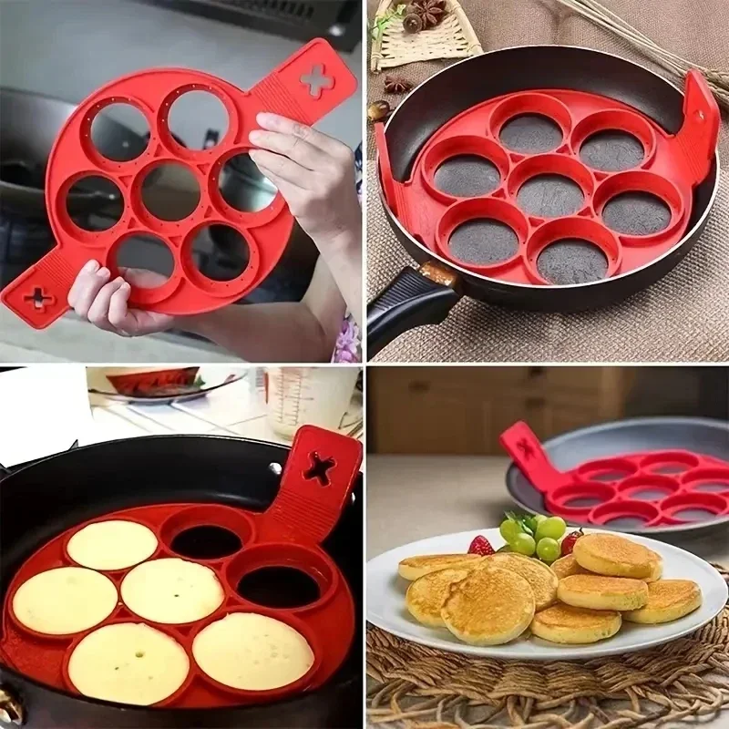 円形シリコンフライパン、朝食用パンケーキ型、DIYベーキング - Commercial Kitchen Pans review and price