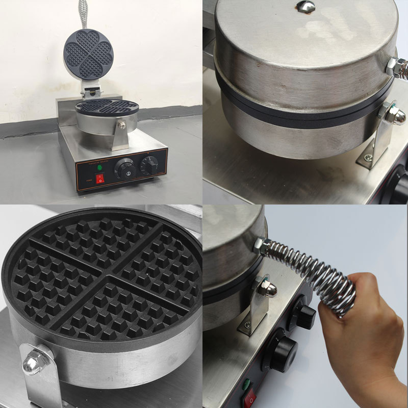 業務用ステンレス製電気ワッフルメーカーマシン、カスタム新型ワ - Waffle Maker Commercial review and price