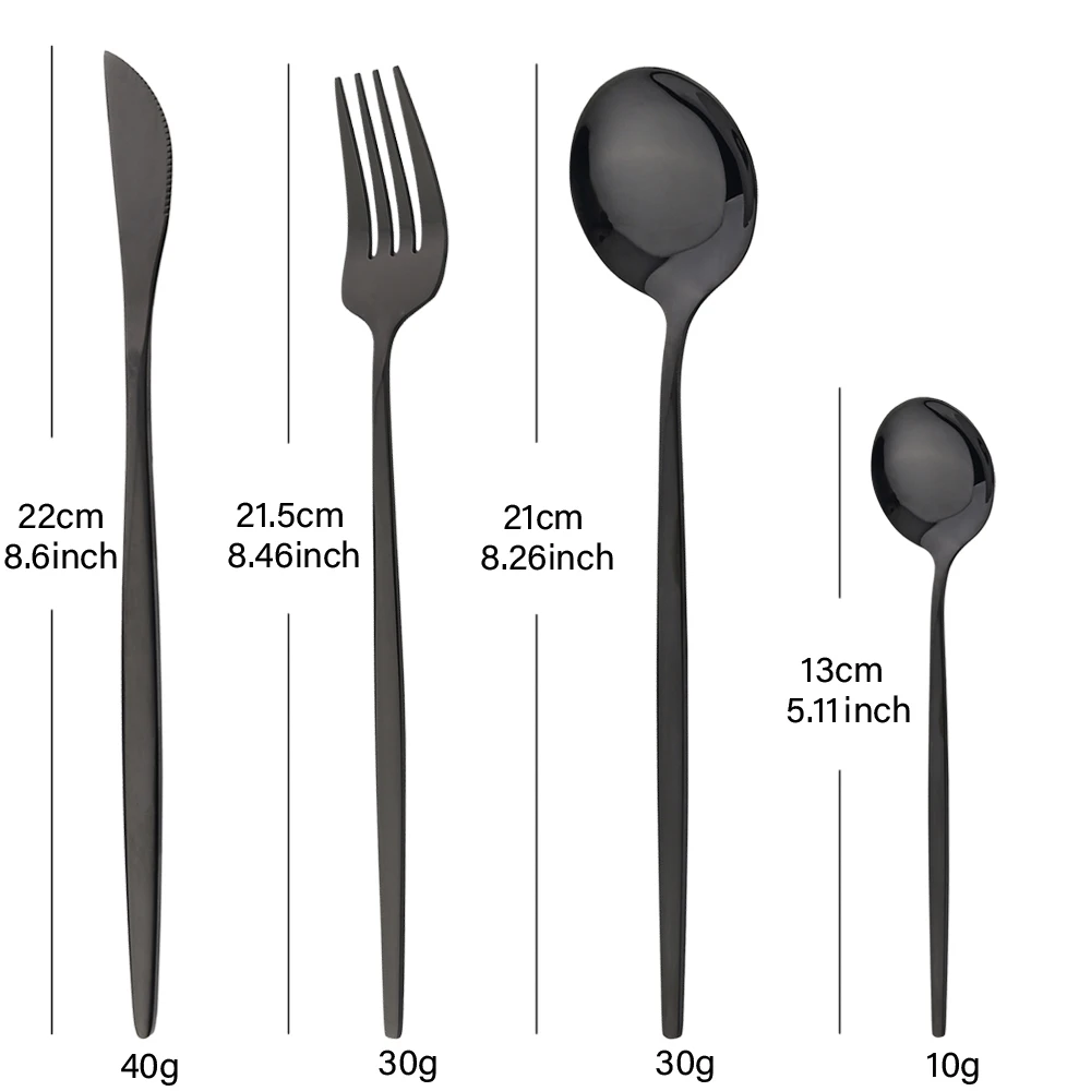 ステンレス鋼カトラリーセット,16個,金,ミラー,ナイフフォ - Commercial Kitchen Knife Set review and price