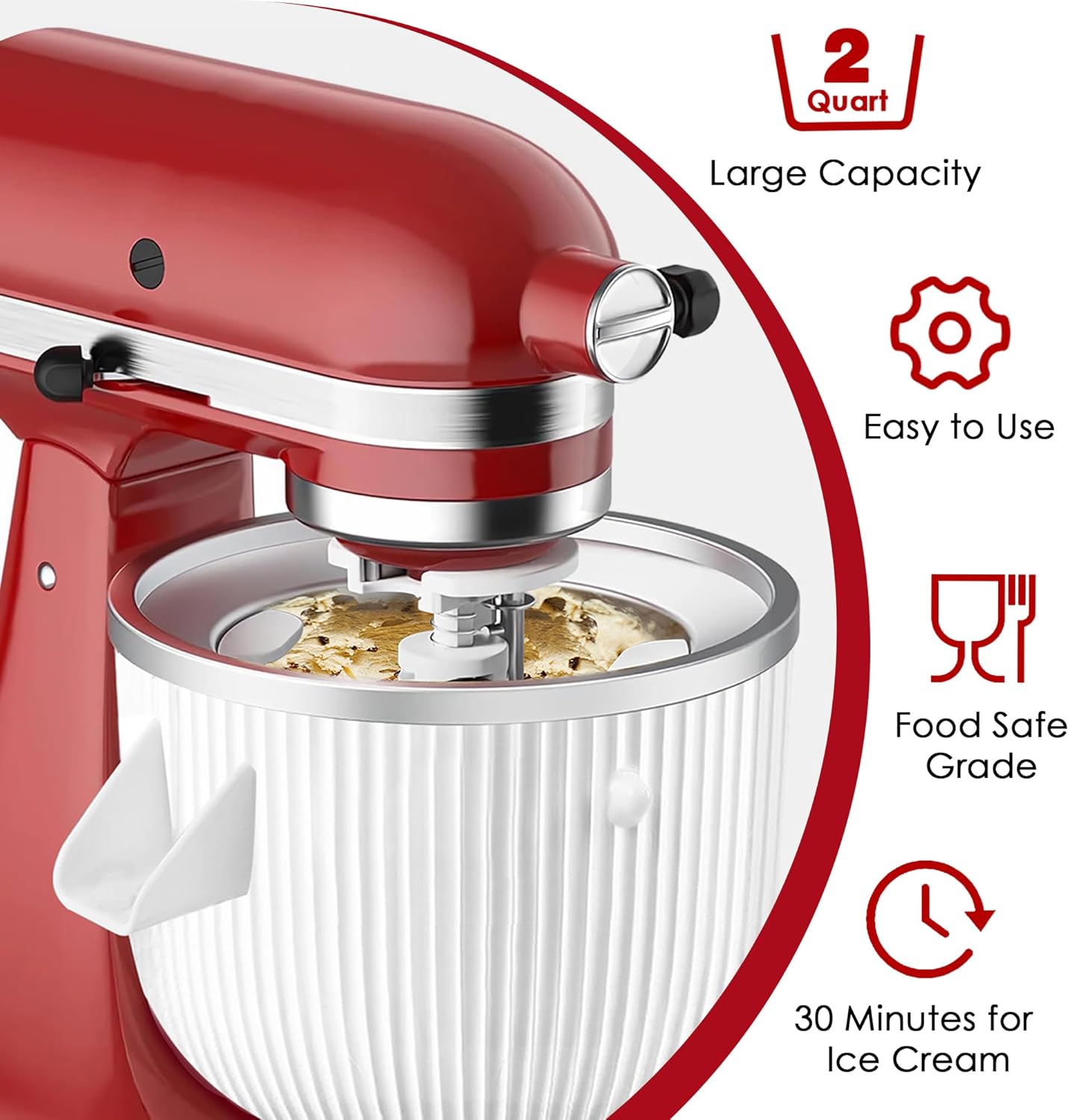 キッチンエイド スタンドミキサー用アイスクリームメーカーアタ - Commercial Kitchenaid review and price