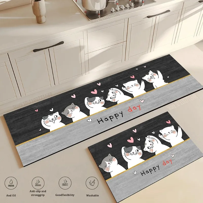 猫キッチンコーナー ロングフロアマット 吸収性 滑り止めビニ - Commercial Kitchen Vinyl review and price