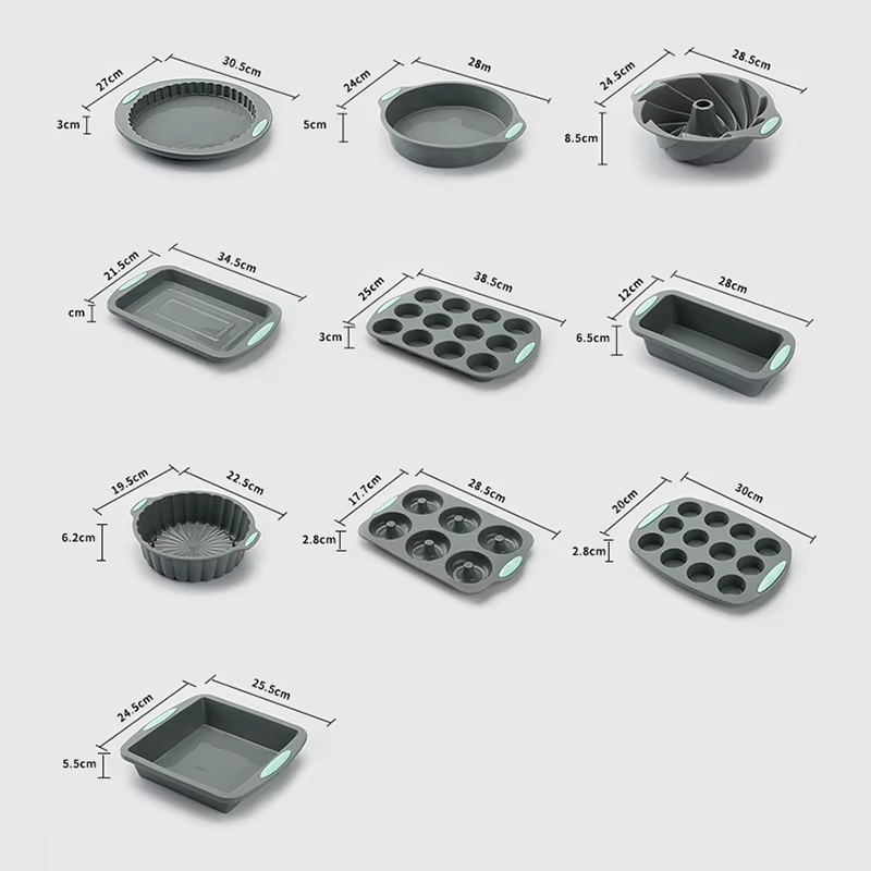 シリコン製溝付きケーキ型、ノンスティックキッチンオーブンベー - Rotary Bakery Oven review and price
